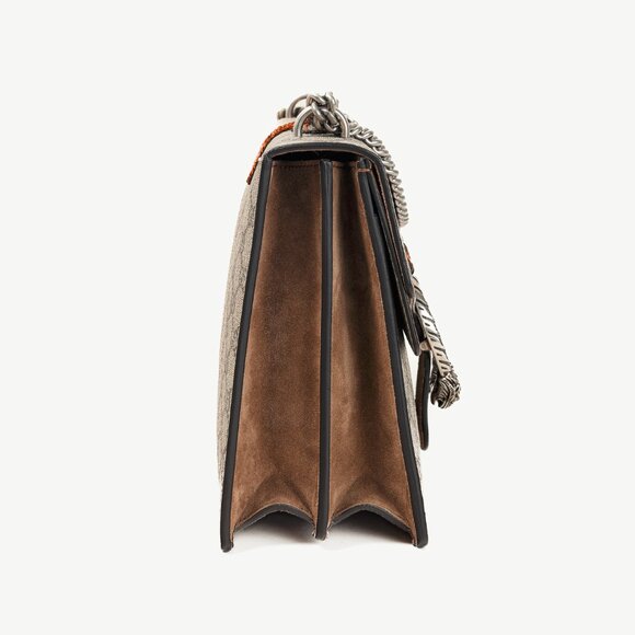 Gucci Dionysus Beige Ebony GG Supreme Monogram Limited Edition Bee Bag - Picture 3 of 15